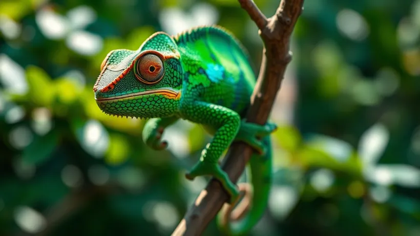 Chameleon jako totemové zvíře